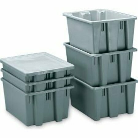 RUBBERMAID COMMERCIAL Rubbermaid Palletote Box FG173100GRAY 2.0 Cu. Ft. FG173100GRAY